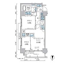 パークアクシス両国馬車通り 805 ｜ 東京都墨田区緑２丁目3-14（賃貸マンション2LDK・8階・50.69㎡） その2