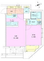 RBM築地レジデンス 1304 ｜ 東京都中央区新富１丁目17-4（賃貸マンション1LDK・13階・42.25㎡） その2