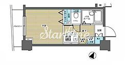フェニックス日本橋浜町公園 6階1Kの間取り