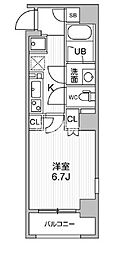 OrchidResidence東日本橋 1Kの間取図画像