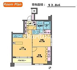カスタリア東日本橋2 2LDKの間取図画像
