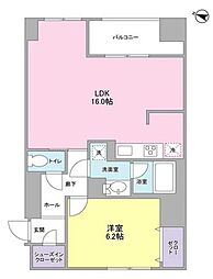 ラベール三越前 1LDKの間取図画像