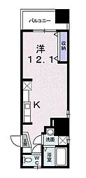 メゾン・日本橋浜町 1Kの間取図画像