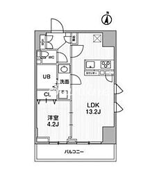テラス森下 1LDKの間取図画像