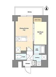 (仮称)VORT扇橋residence 1DKの間取図画像