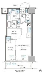 パークアクシス住吉ガーデンスクエア 2LDKの間取図画像