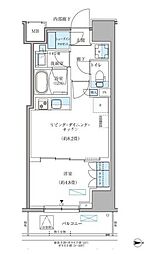 パークアクシス住吉ガーデンスクエア 1LDKの間取図画像