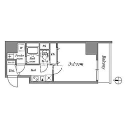GRANPASEO菊川2 1Kの間取図画像