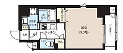 グランカーサ日本橋浜町 1Kの間取図画像