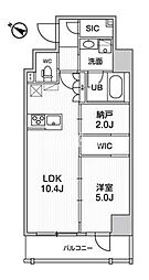 ステージグランデ日本橋人形町 1SLDKの間取図画像