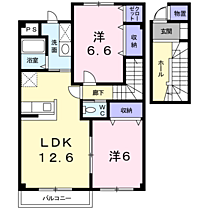 アルカンシェル　Ａ 202 ｜ 長野県埴科郡坂城町大字上平1424-1（賃貸アパート2LDK・2階・67.67㎡） その2