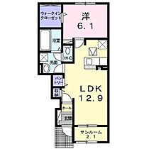 フェリーチェ塩川 103 ｜ 長野県上田市塩川2876-3（賃貸アパート1LDK・1階・50.52㎡） その2