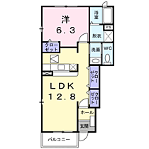 ソレイユ・サクラ　Ｂ 101 ｜ 長野県上田市生田2-1（賃貸アパート1LDK・1階・46.49㎡） その2