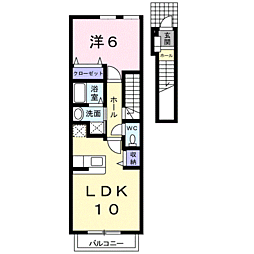 チアーズ 1LDKの間取図画像