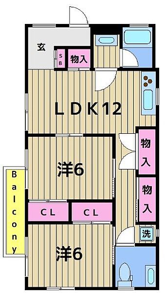 サンクレール 501｜東京都足立区千住河原町(賃貸マンション2LDK・5階・57.78㎡)の写真 その2