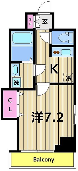 シエロ西竹の塚 601｜東京都足立区西竹の塚２丁目(賃貸マンション1K・6階・26.72㎡)の写真 その2