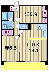 KS・WinHills 2階2LDKの間取り