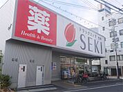 ドラッグストアセキ　本木店（570m）
