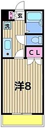 ソレイユ 1Kの間取図画像