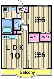 シェーン・シュトラーセ 2LDKの間取図画像