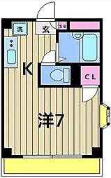 MKビル 1Kの間取図画像