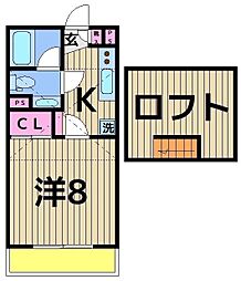 エル・アミティエ 1Kの間取図画像