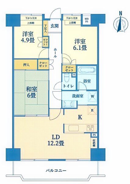 間取りを拡大表示