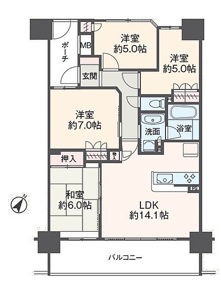 間取りを拡大表示