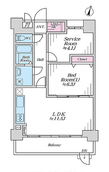 間取りを拡大表示