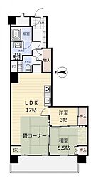 ファミール木町 2LDKの間取図画像
