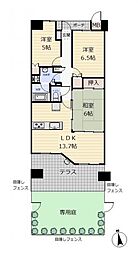 ナイスブライトピア南光台ヒルズコート 3LDKの間取図画像