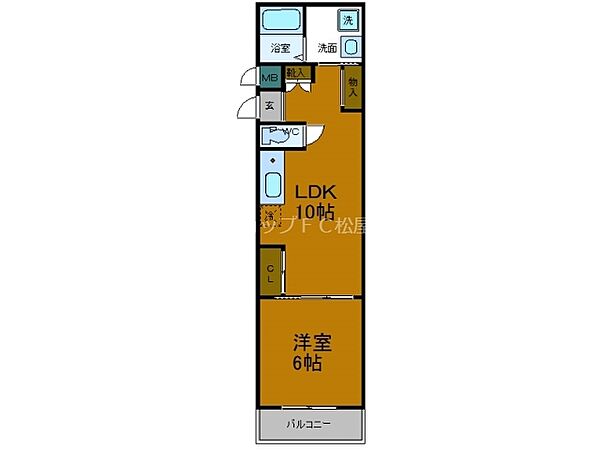 Ｇａｒｄｅｎ　Ｈｏｕｓｅ ｜大阪府大阪市都島区都島本通3丁目(賃貸アパート1LDK・3階・37.66㎡)の写真 その2