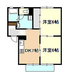 間取図画像 2DK