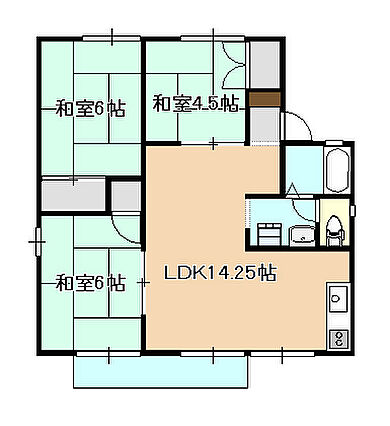 アブニールおおじまＢ_間取り_0