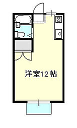 メゾンオノ ワンルームの間取図画像