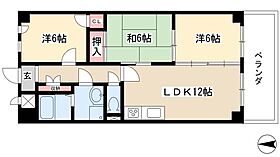 第2高杉マンション  ｜ 愛知県名古屋市中川区高杉町260（賃貸マンション3LDK・2階・66.08㎡） その2