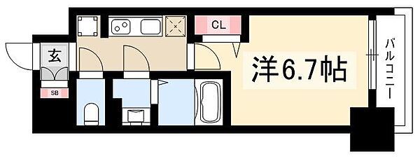 プレサンス名古屋駅ゲート ｜愛知県名古屋市中村区竹橋町(賃貸マンション1K・4階・23.47㎡)の写真 その2