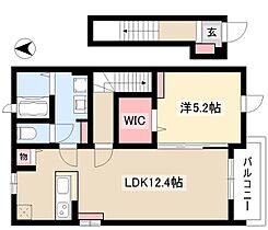 カーサ・イリーデ　I  ｜ 愛知県名古屋市中川区法華西町6丁目32（賃貸アパート1LDK・2階・46.54㎡） その2