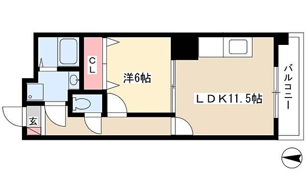 M118 ｜愛知県名古屋市港区十一屋2丁目(賃貸マンション1LDK・1階・43.97㎡)の写真 その2
