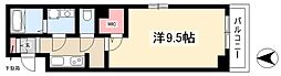 フォレスト 2階1Kの間取り