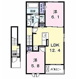 アルカンシェル　ＮＷ 2階
