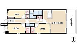 グラン・アベニュー 名駅南 2階3LDKの間取り