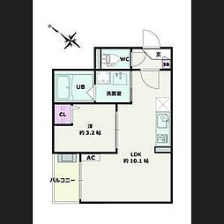 間取図画像 1LDK