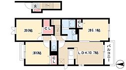 グランディール西囲　C 2階