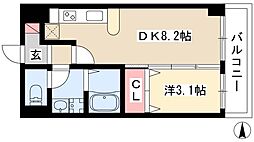 Casa　Del　Sol 1階1LDKの間取り