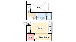 熱田スカイタワー31F 1階1Kの間取り