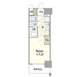 エスリード金山ル・グラン 1Kの間取図画像