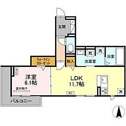 間取図画像 1LDK