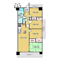 スペリアシティ名南アネックス1 4LDKの間取図画像