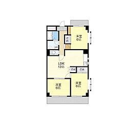 フタムラビル 3LDKの間取図画像